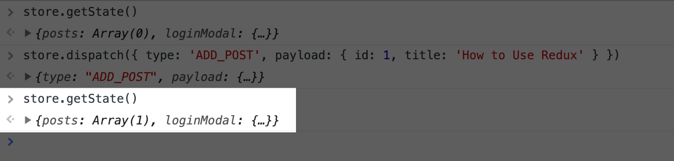 React Redux - getState() Console Statement with Posts